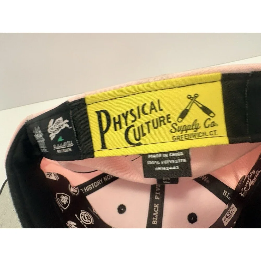 2nd Story Morry Fitted Hat Pink Size 7 3/8 NWT Physical Culture Supply Co.